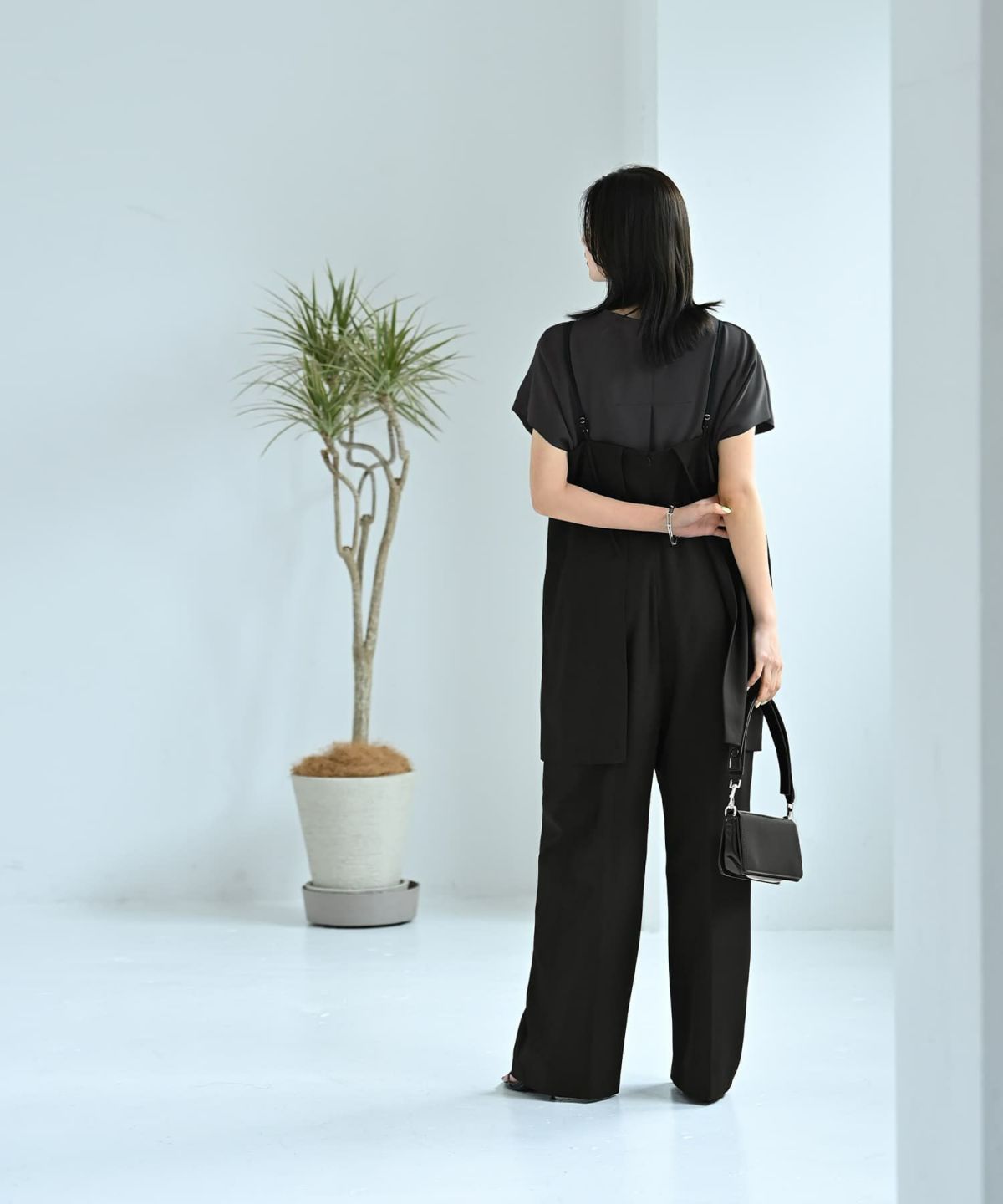 着用イメージ 172cm ブラック