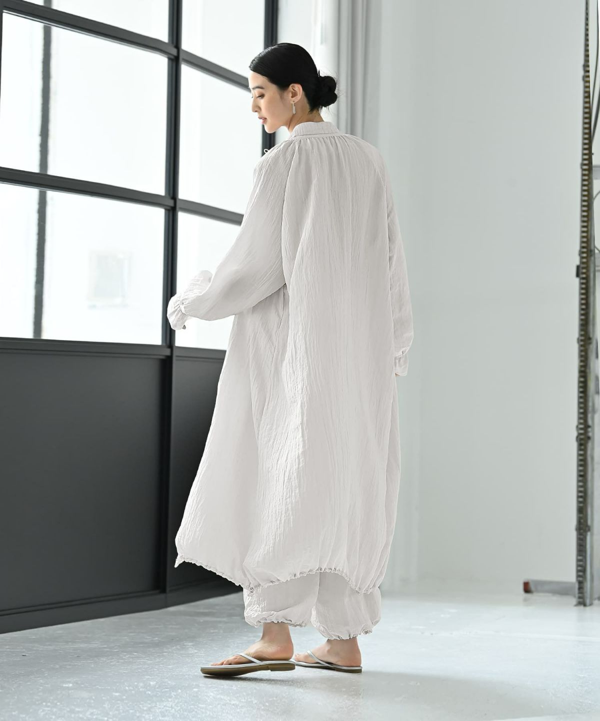 着用イメージ 170cm グレージュ