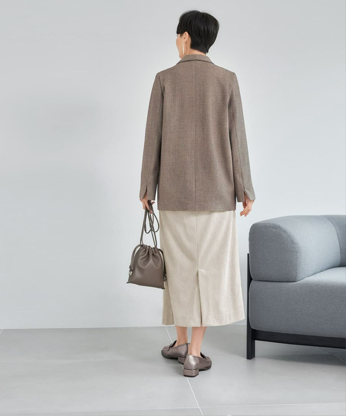 着用イメージ165cm メタリック