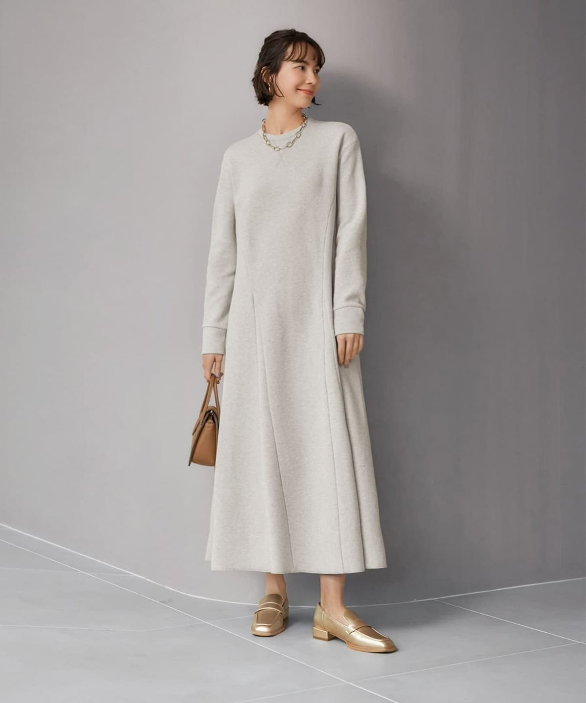 着用イメージ168cm ゴールド