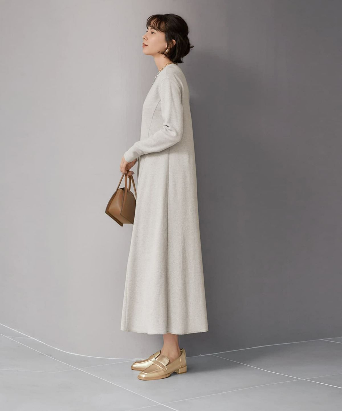 着用イメージ168cm ゴールド