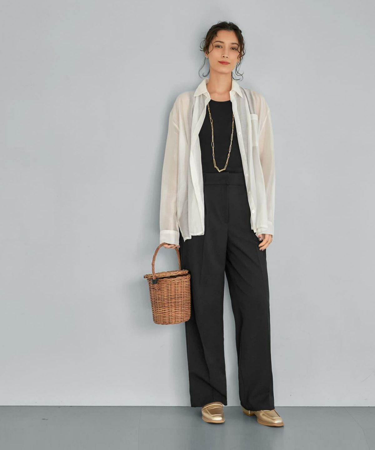 着用イメージ165cm ゴールド