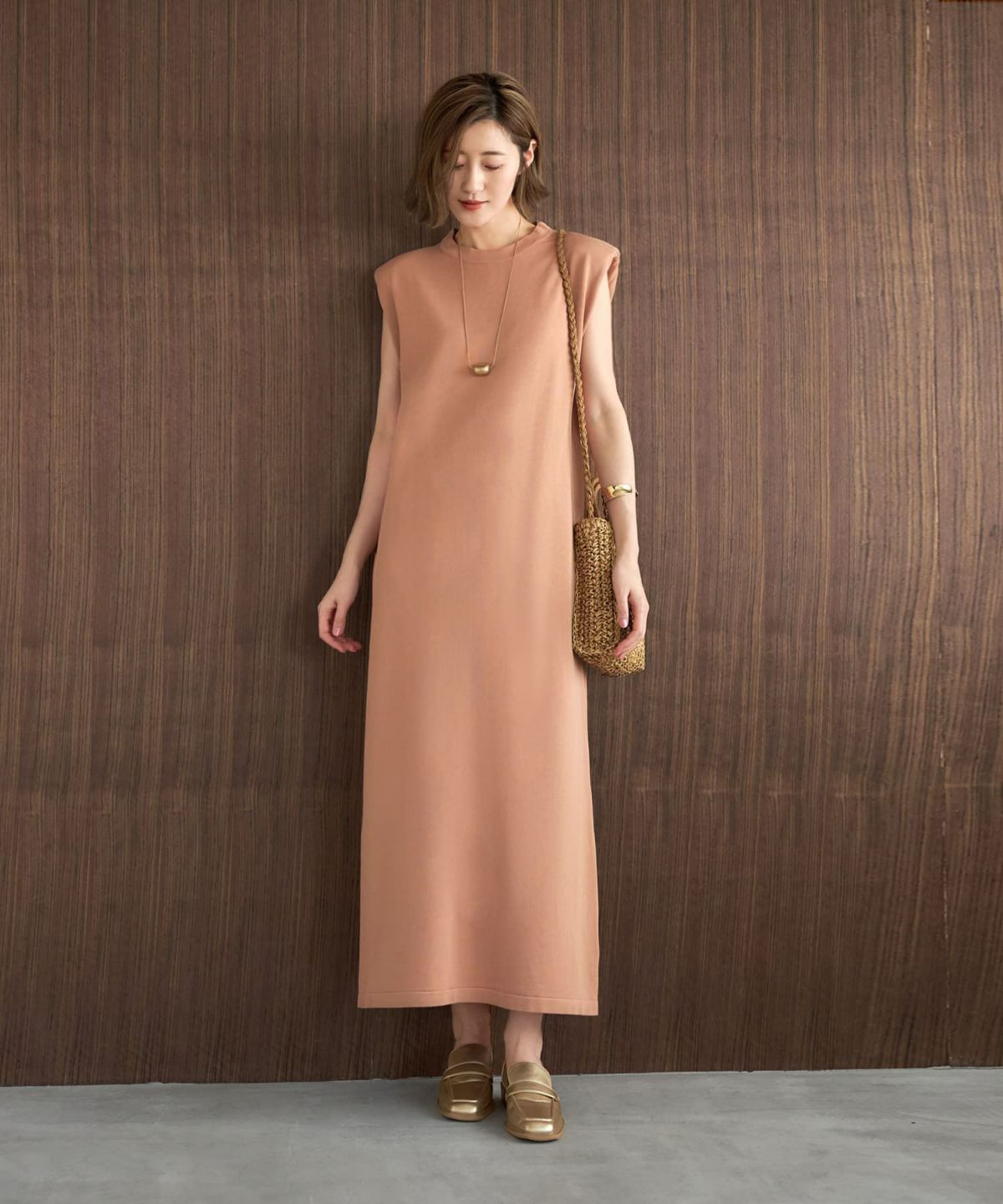 着用イメージ166cm ゴールド