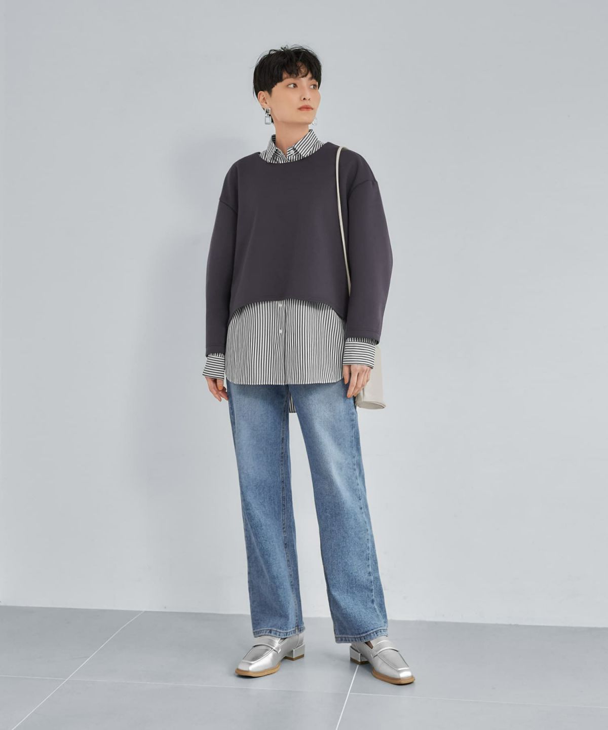 着用イメージ165cm シルバー