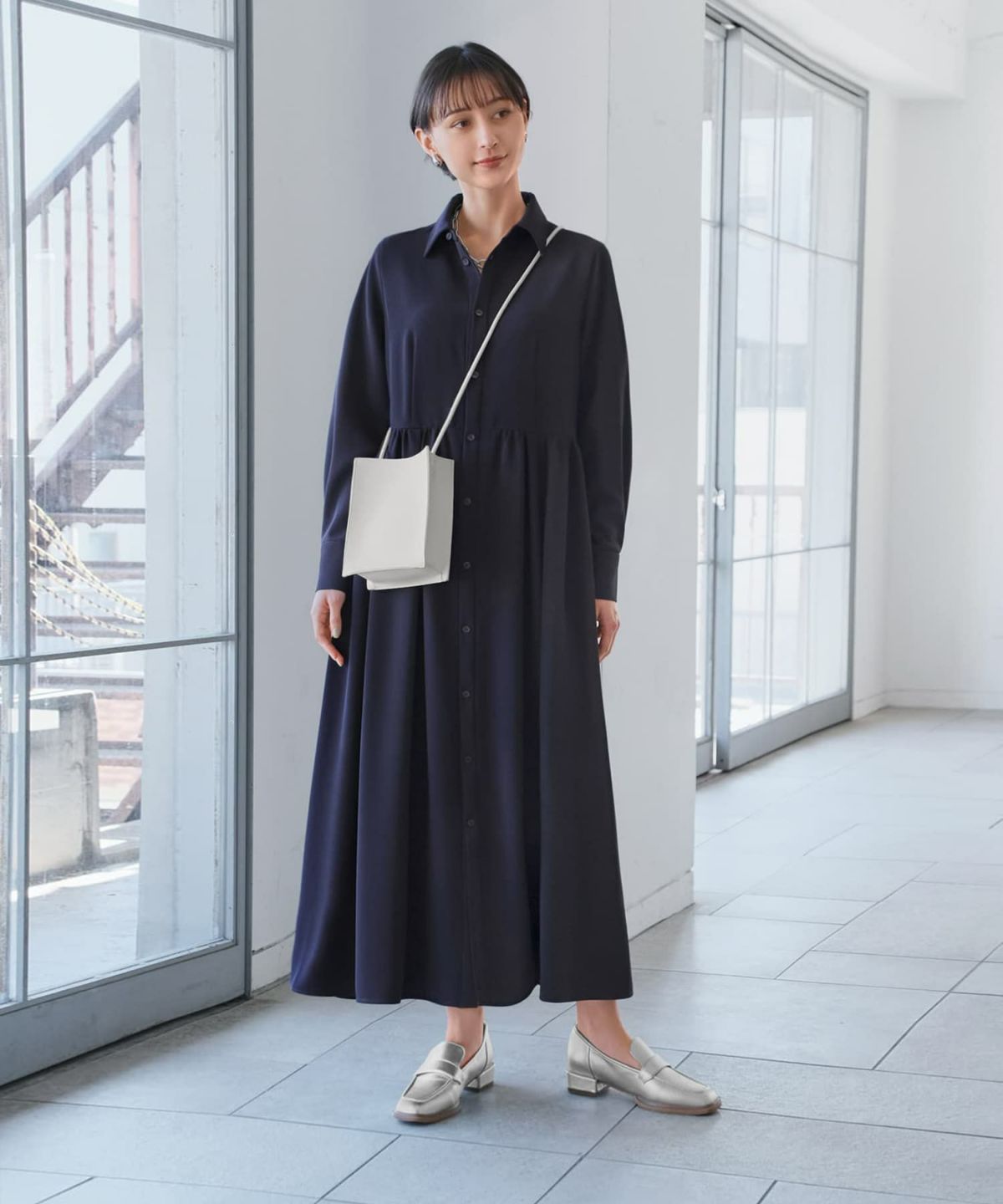 着用イメージ168cm シルバー