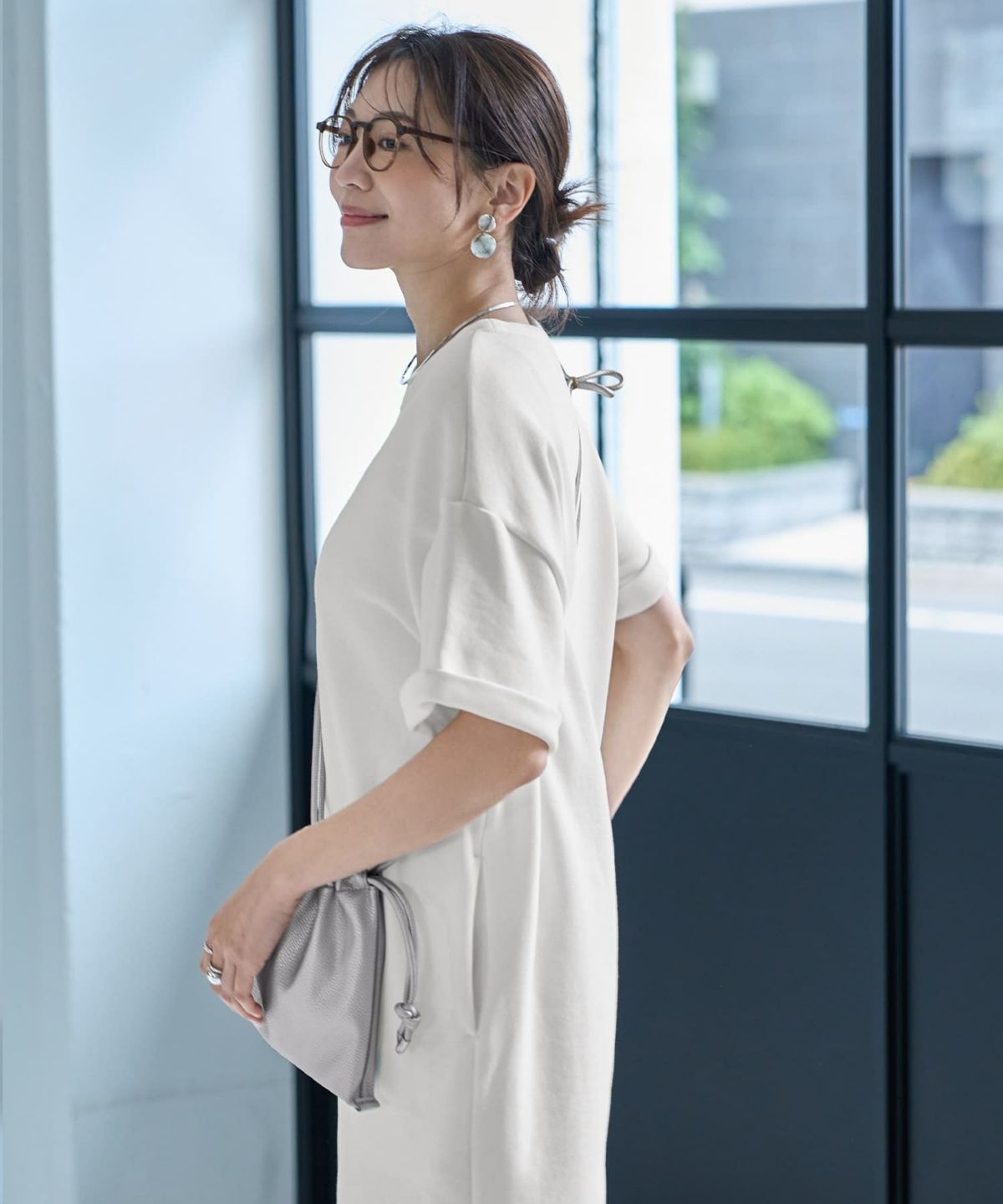 着用イメージ 166cm　02サイズ　オフホワイト