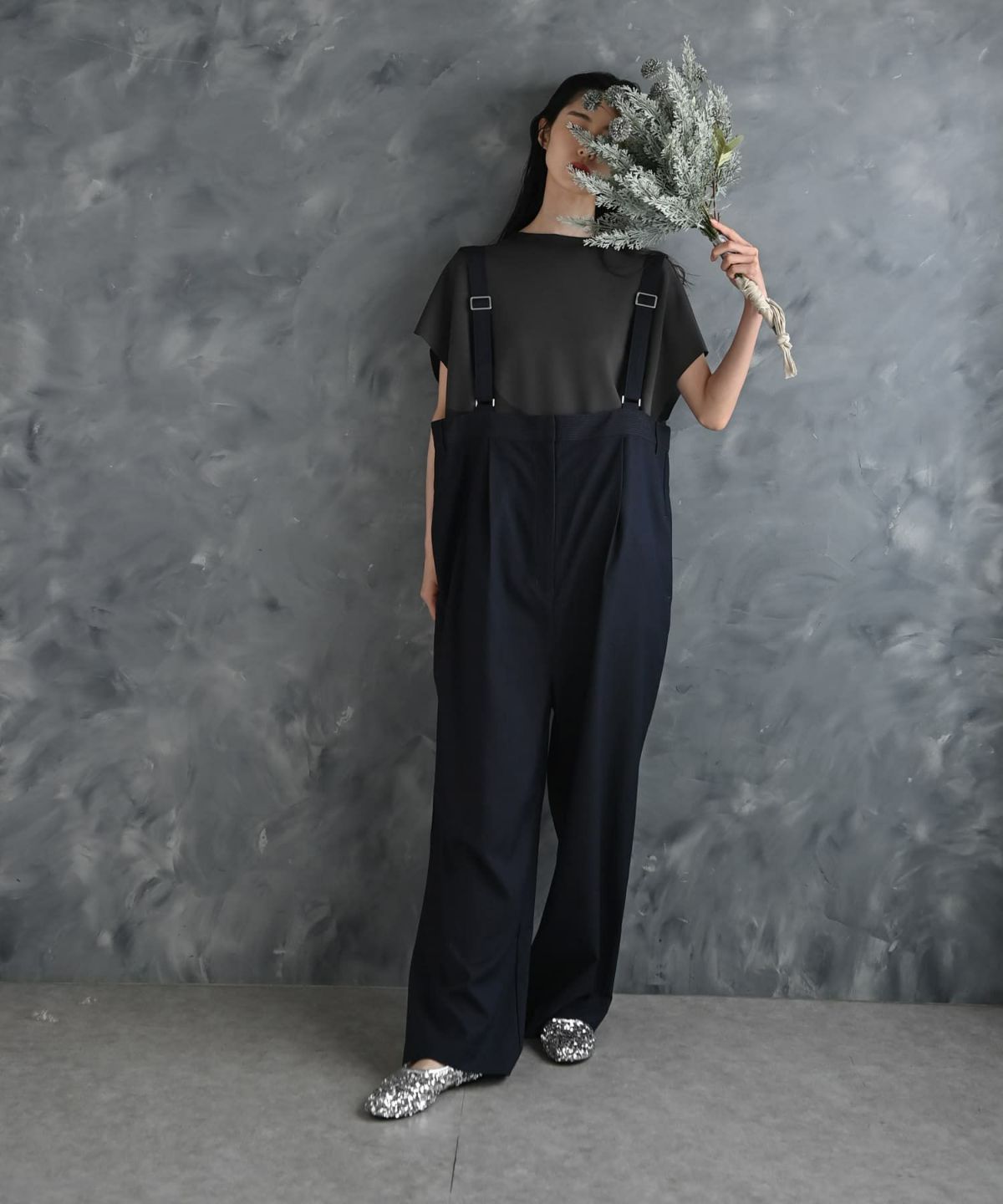 着用イメージ 175cm ネイビー