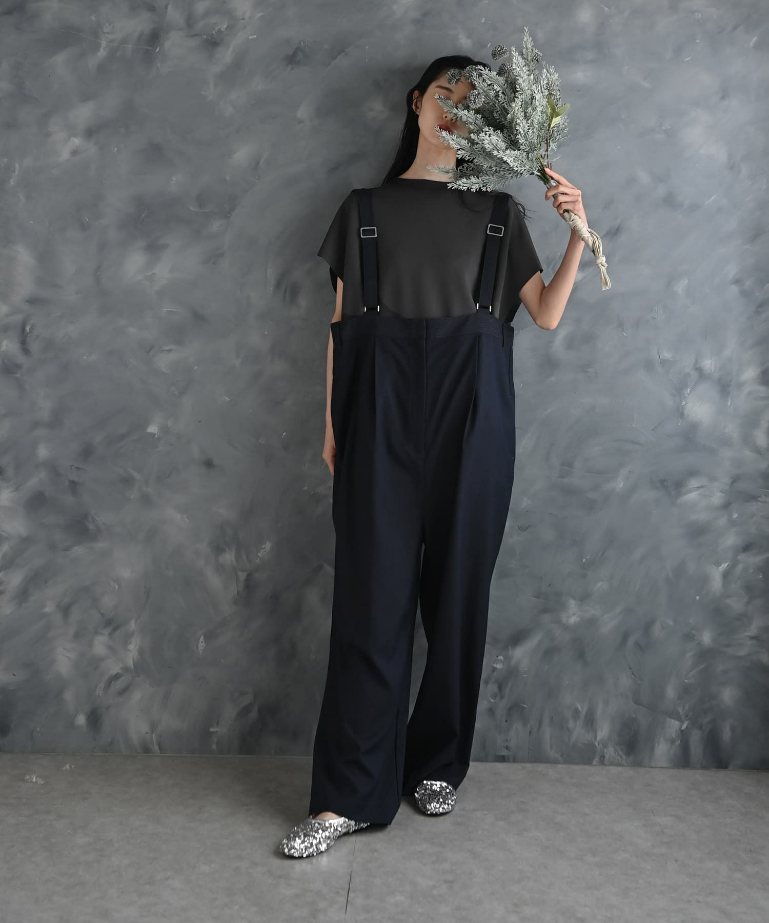 着用イメージ 175cm ネイビー