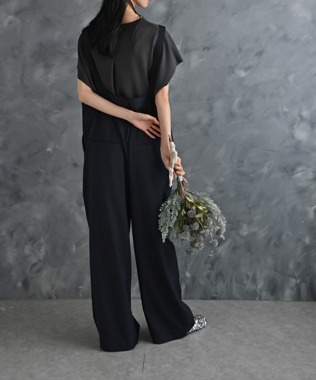 着用イメージ 175cm ネイビー