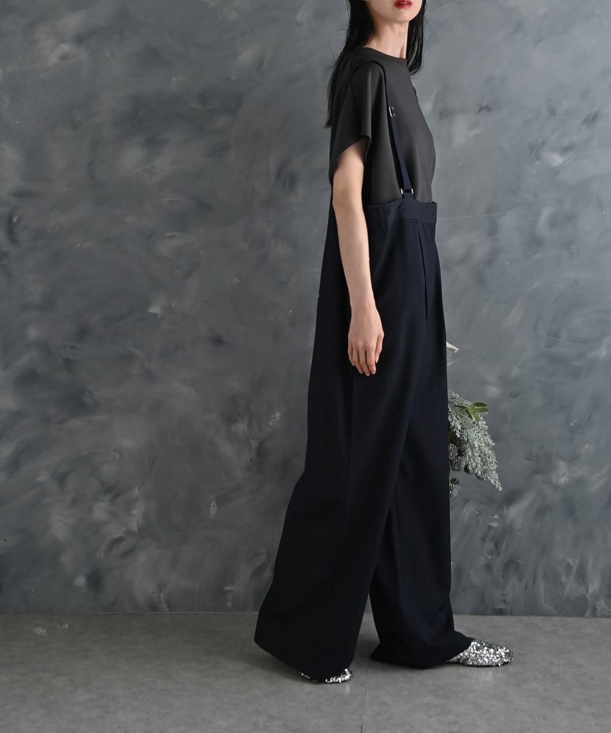 着用イメージ 175cm ネイビー