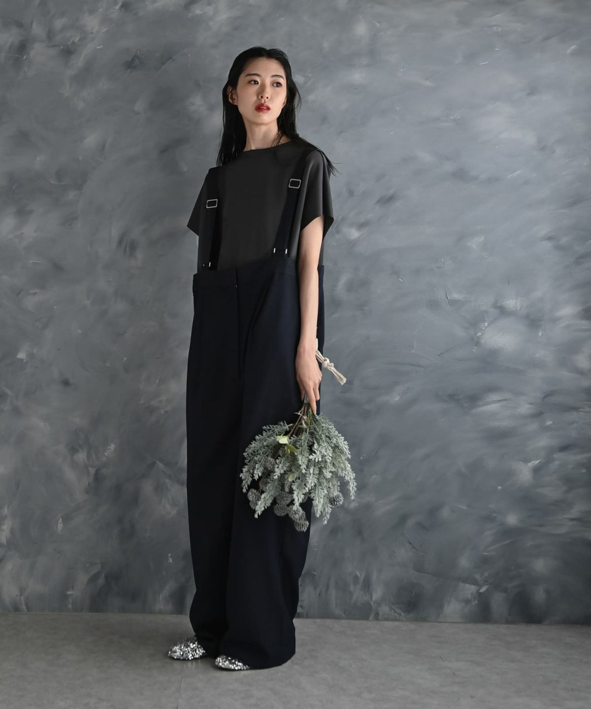 着用イメージ 175cm ネイビー