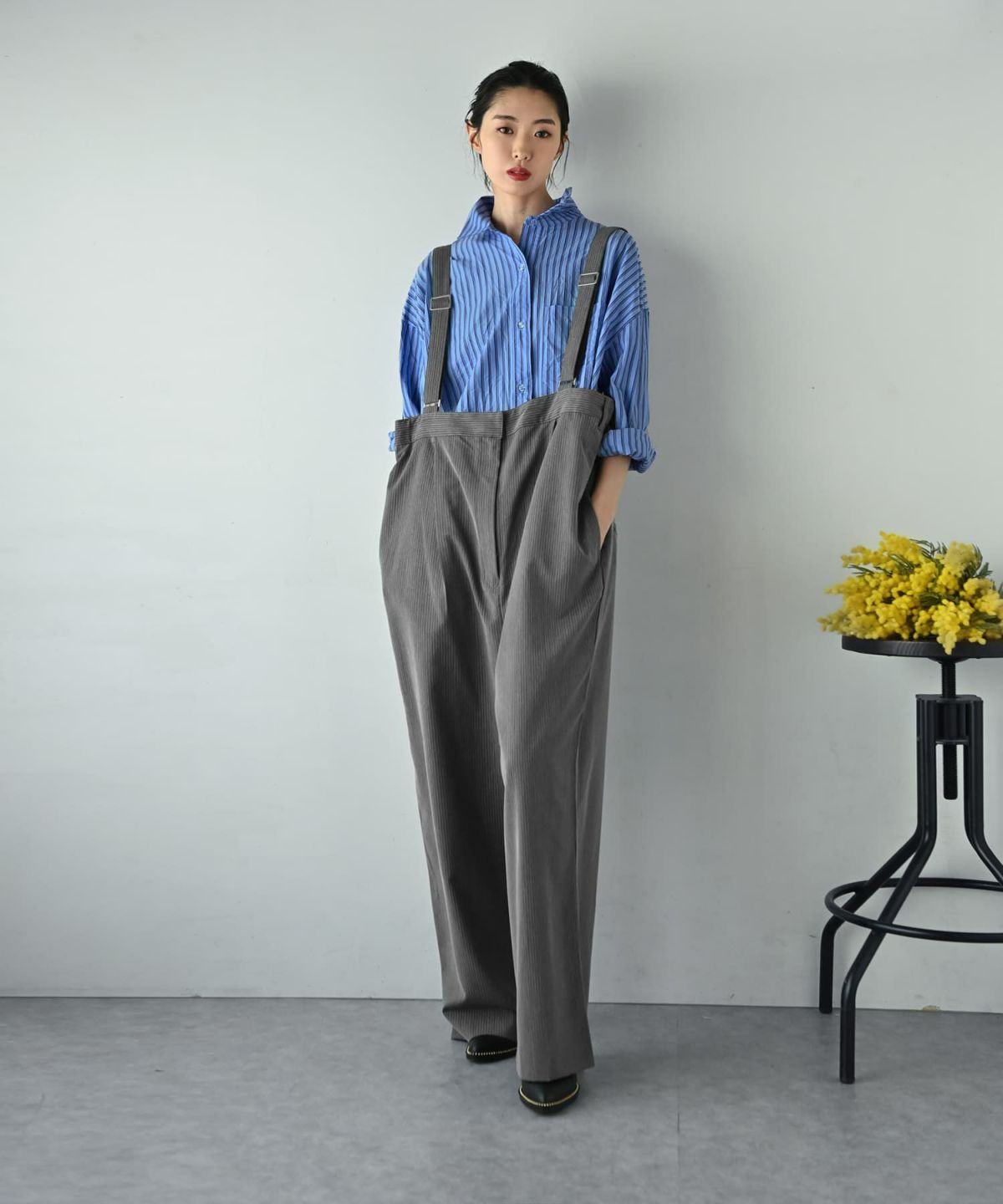 着用イメージ 175cm グレー