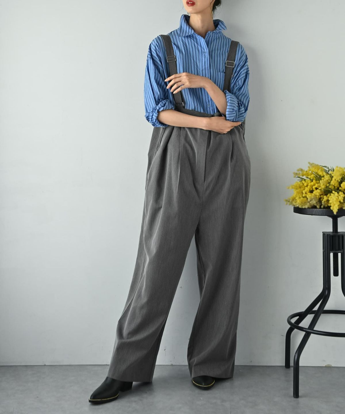 着用イメージ 175cm グレー