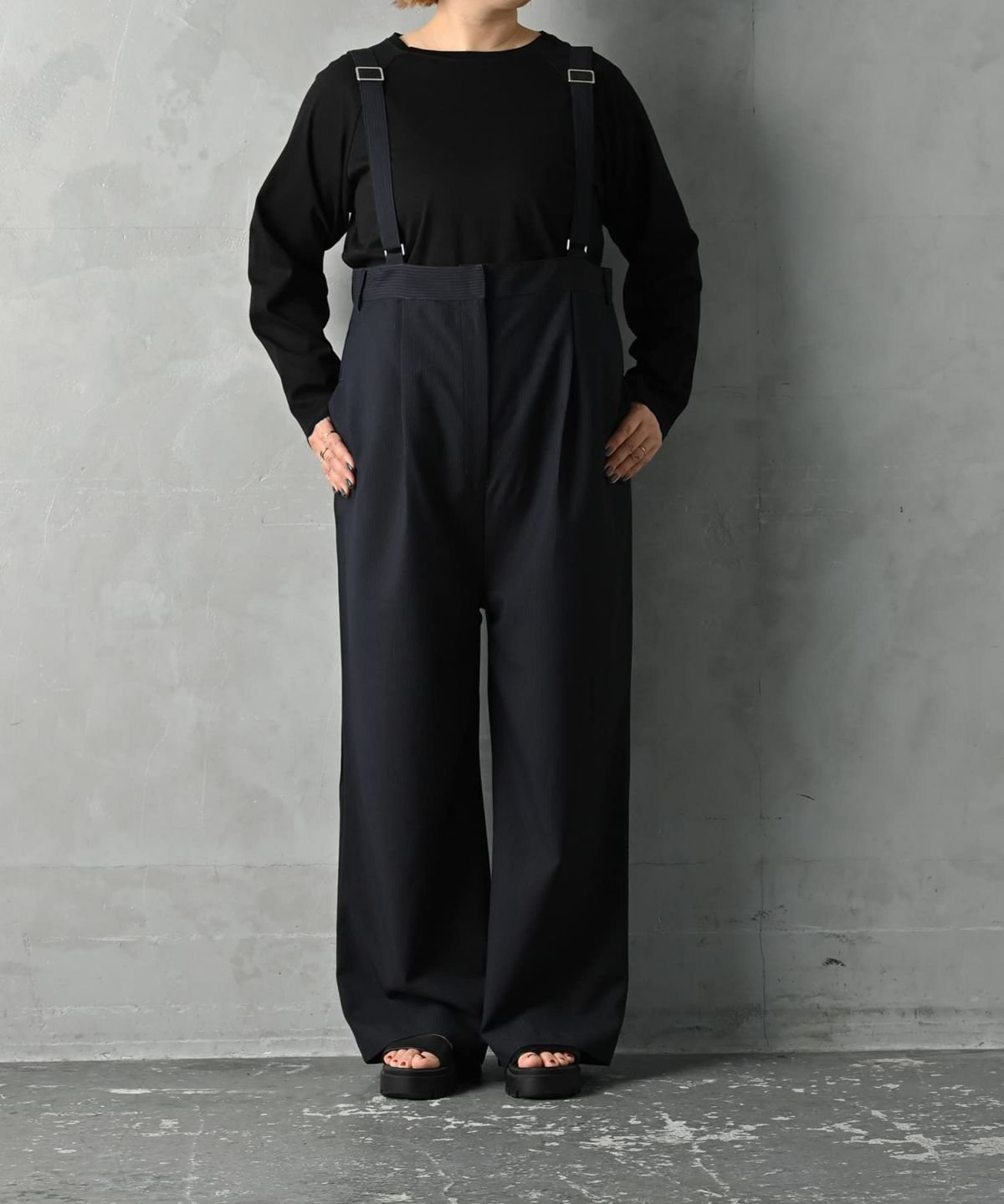 着用イメージ 163cm ネイビー