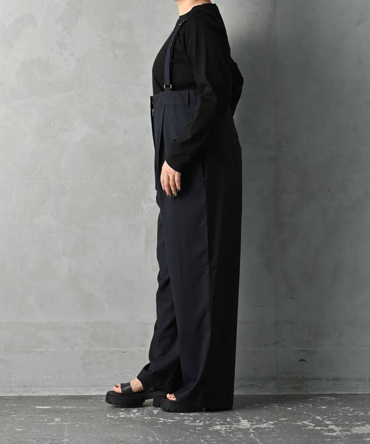 着用イメージ 163cm ネイビー