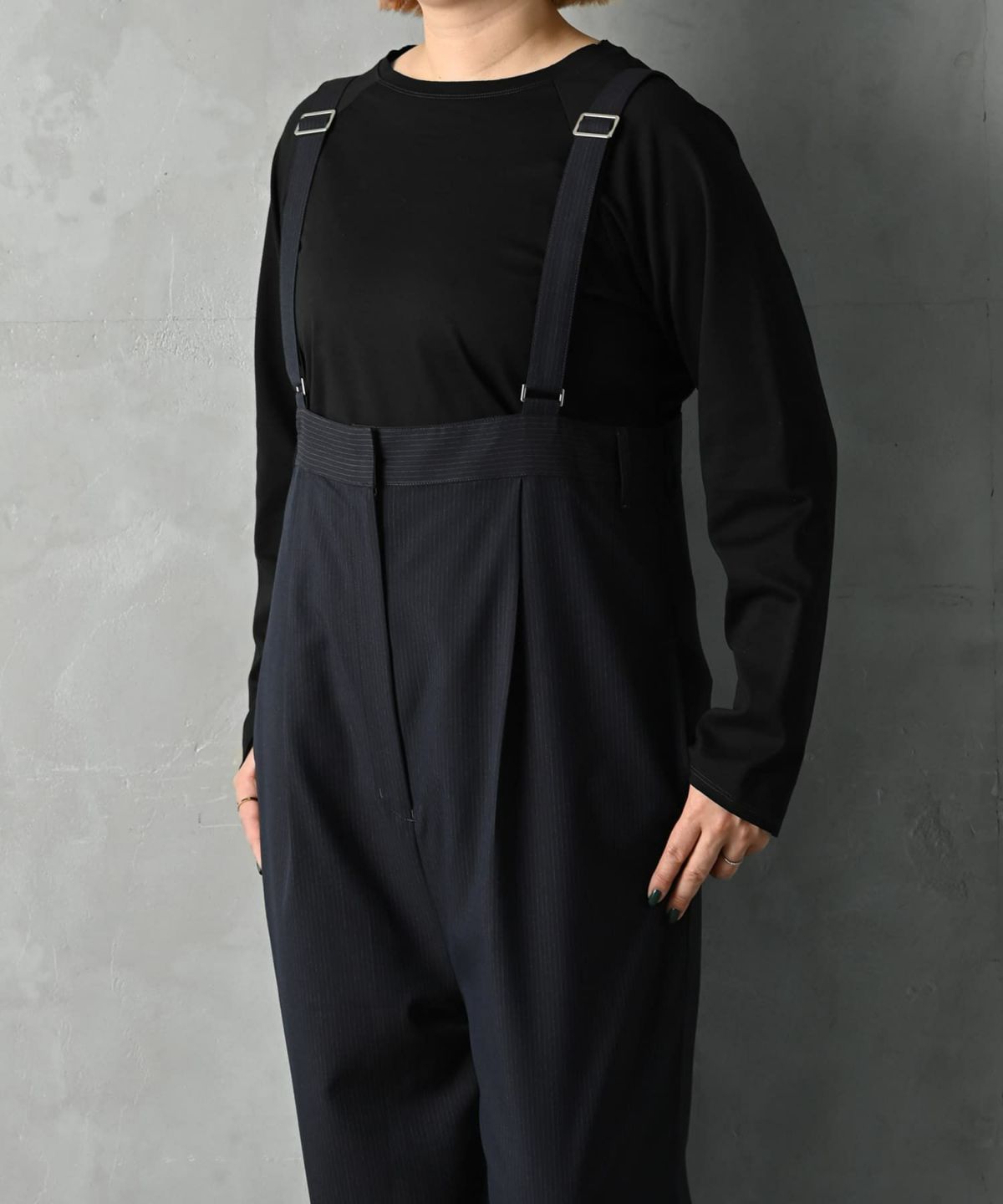 着用イメージ 163cm ネイビー