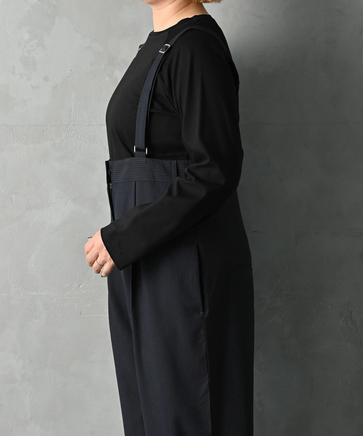 着用イメージ 163cm ネイビー