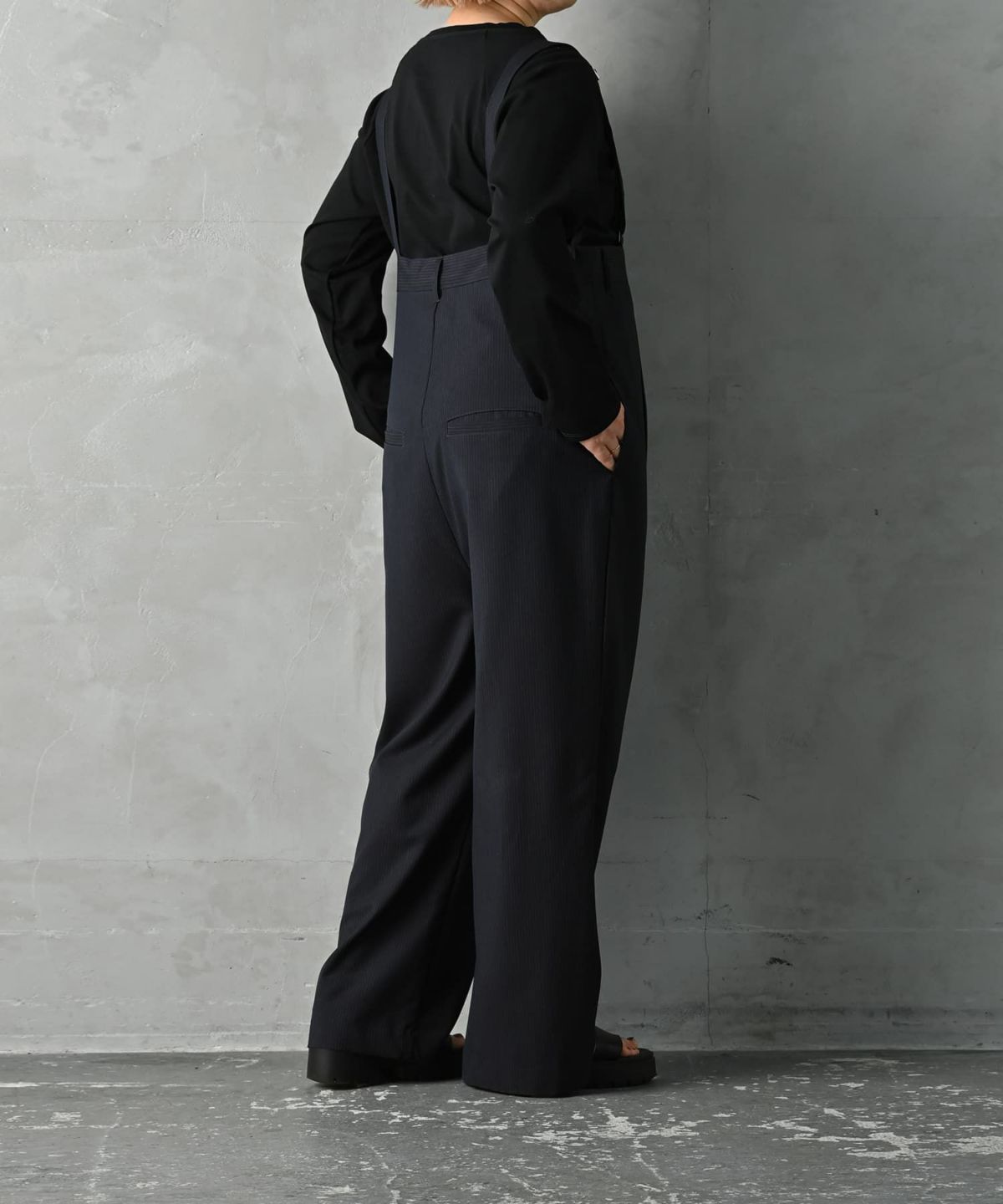 着用イメージ 163cm ネイビー