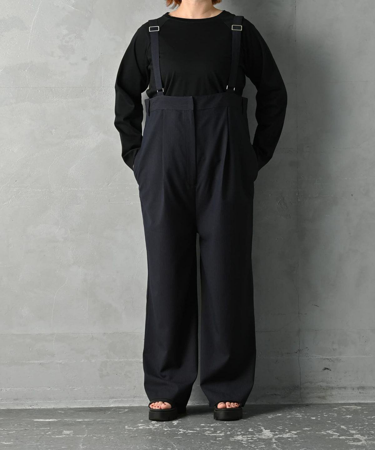 着用イメージ 163cm ネイビー