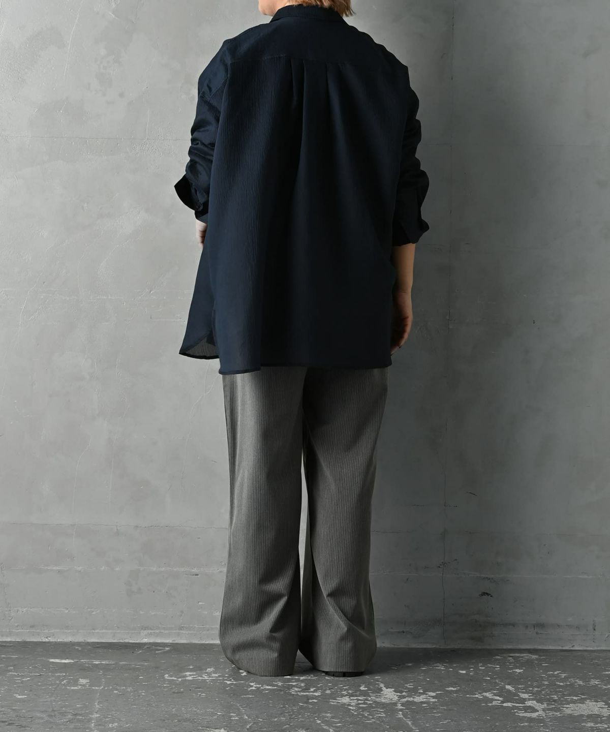着用イメージ 163cm グレー