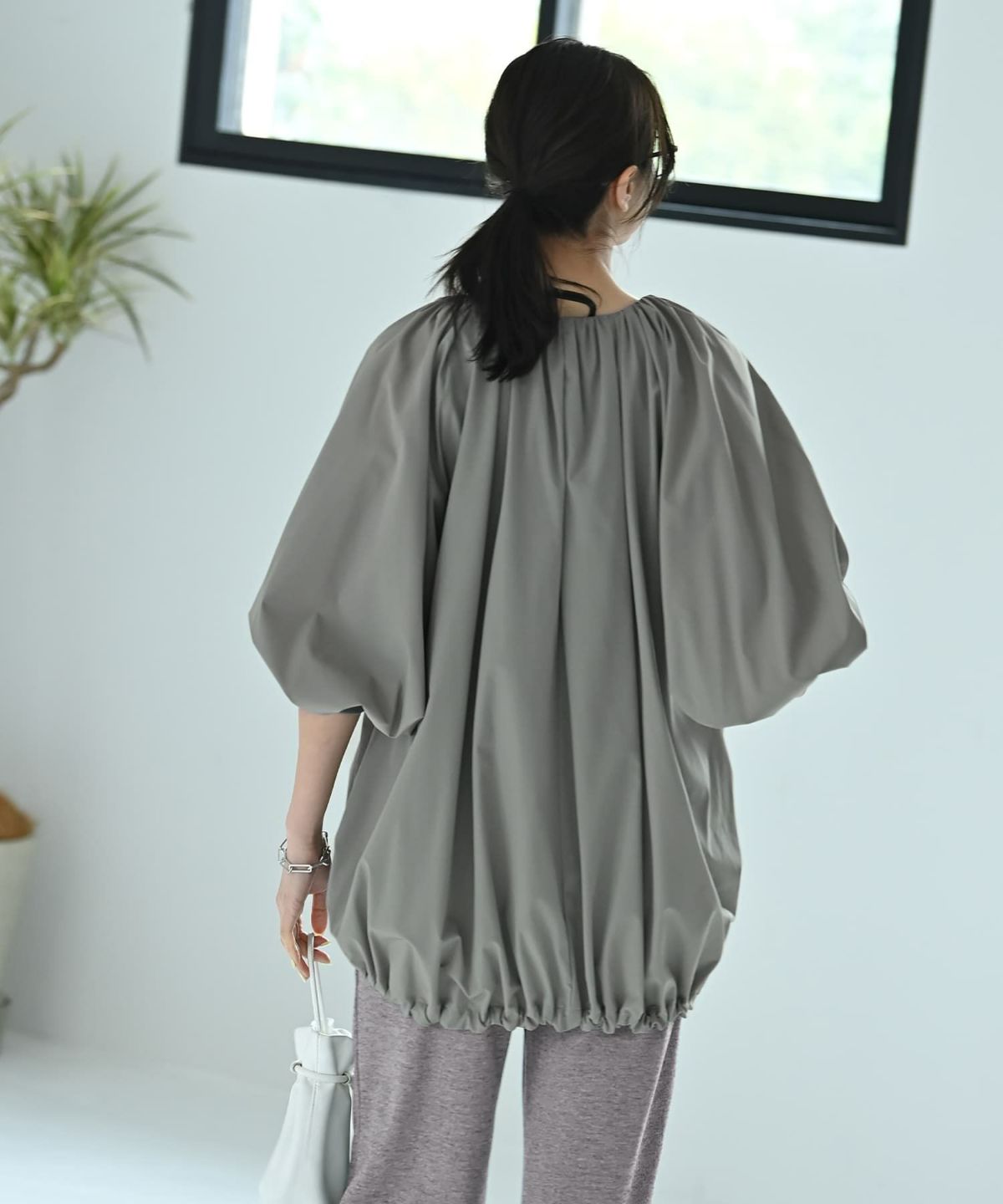 着用イメージ 170cm グレー