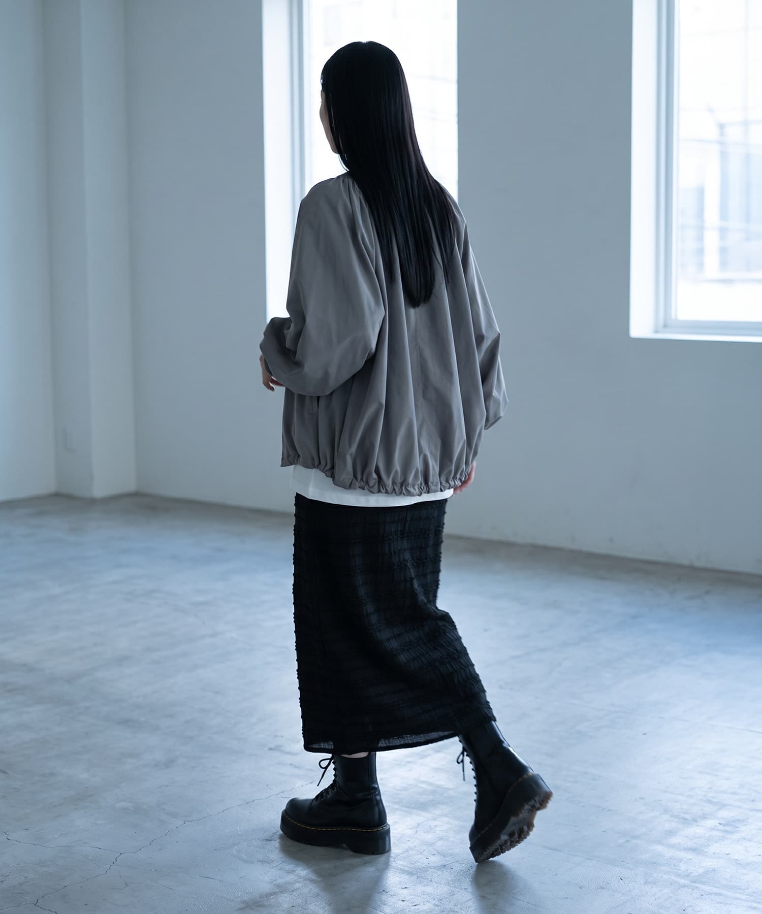 着用イメージ 163cm ブラック