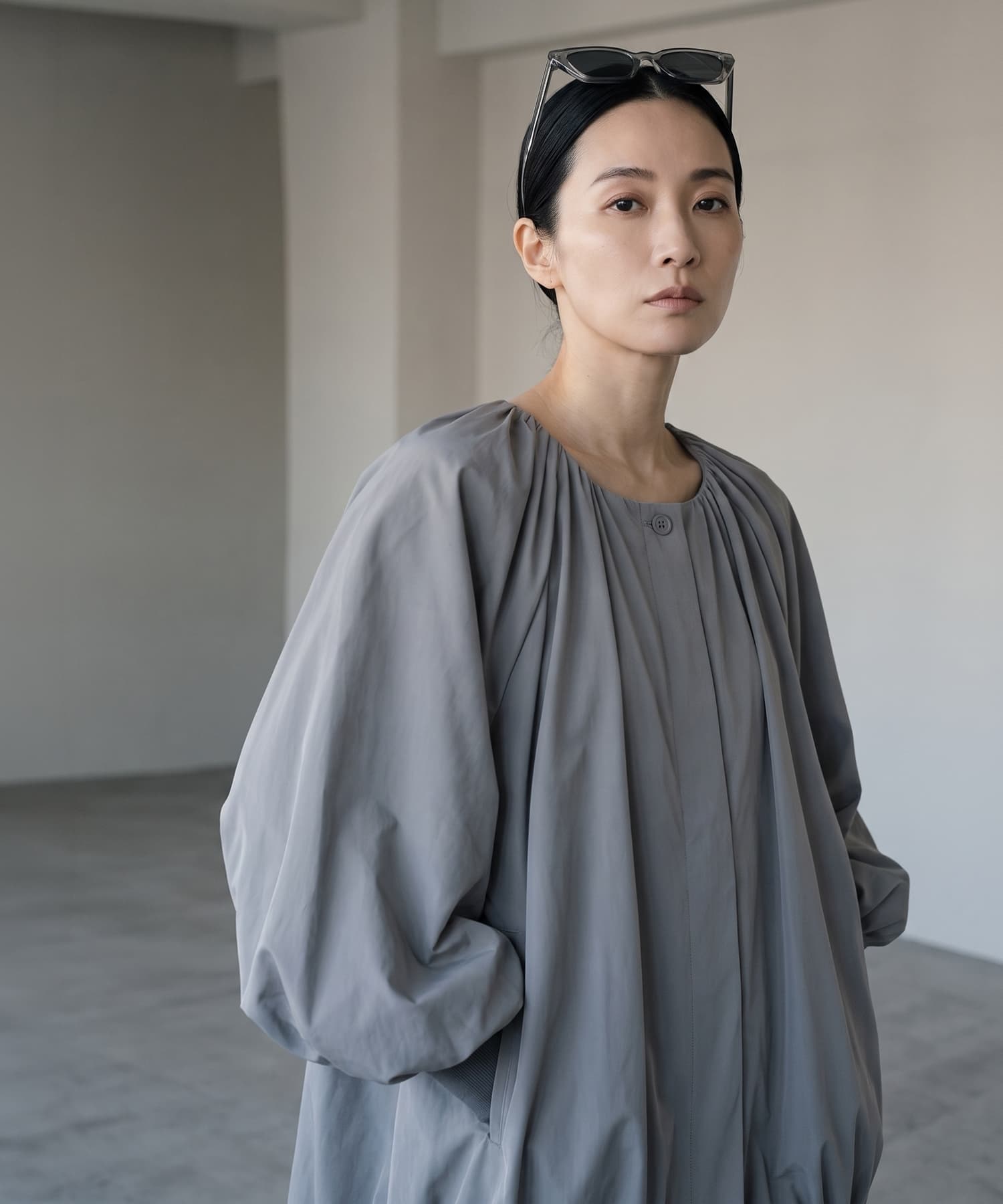 着用イメージ 163cm ブラック