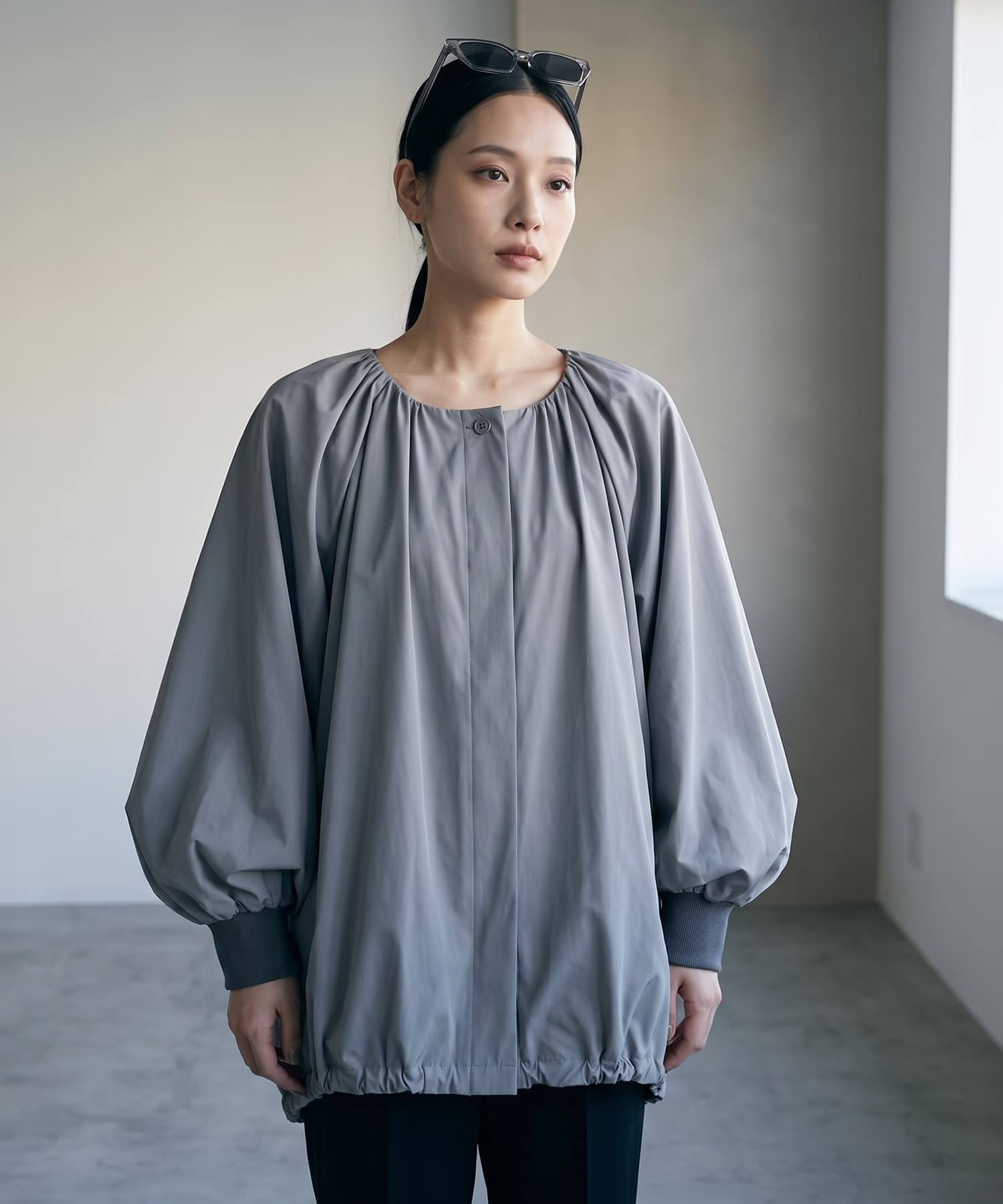 着用イメージ 163cm ブラック