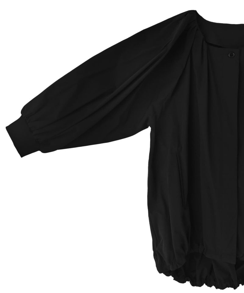 STYLEDELI　スタンドネック裾バルーンブルゾン BLK001】バルーンブルゾン | おしゃれな大人レディース