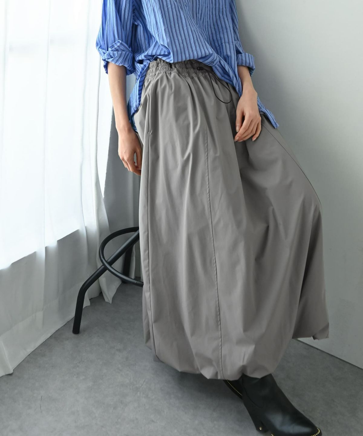 着用イメージ 175cm グレー