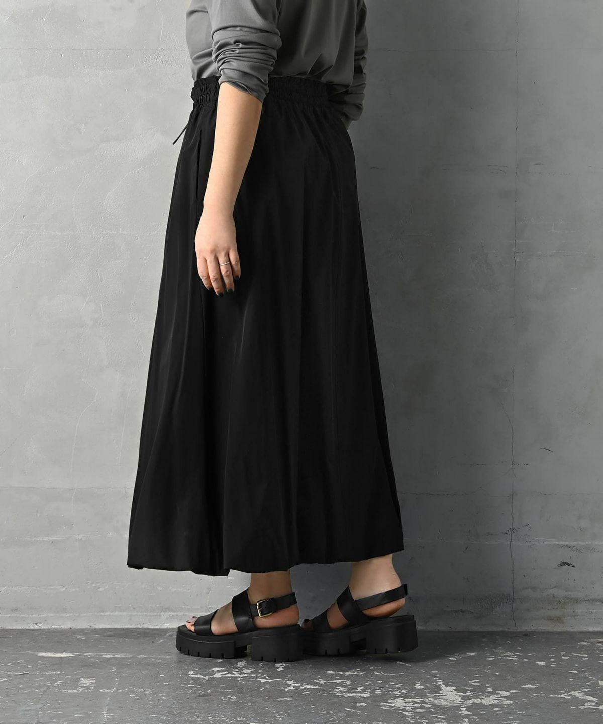 着用イメージ 163cm ブラック