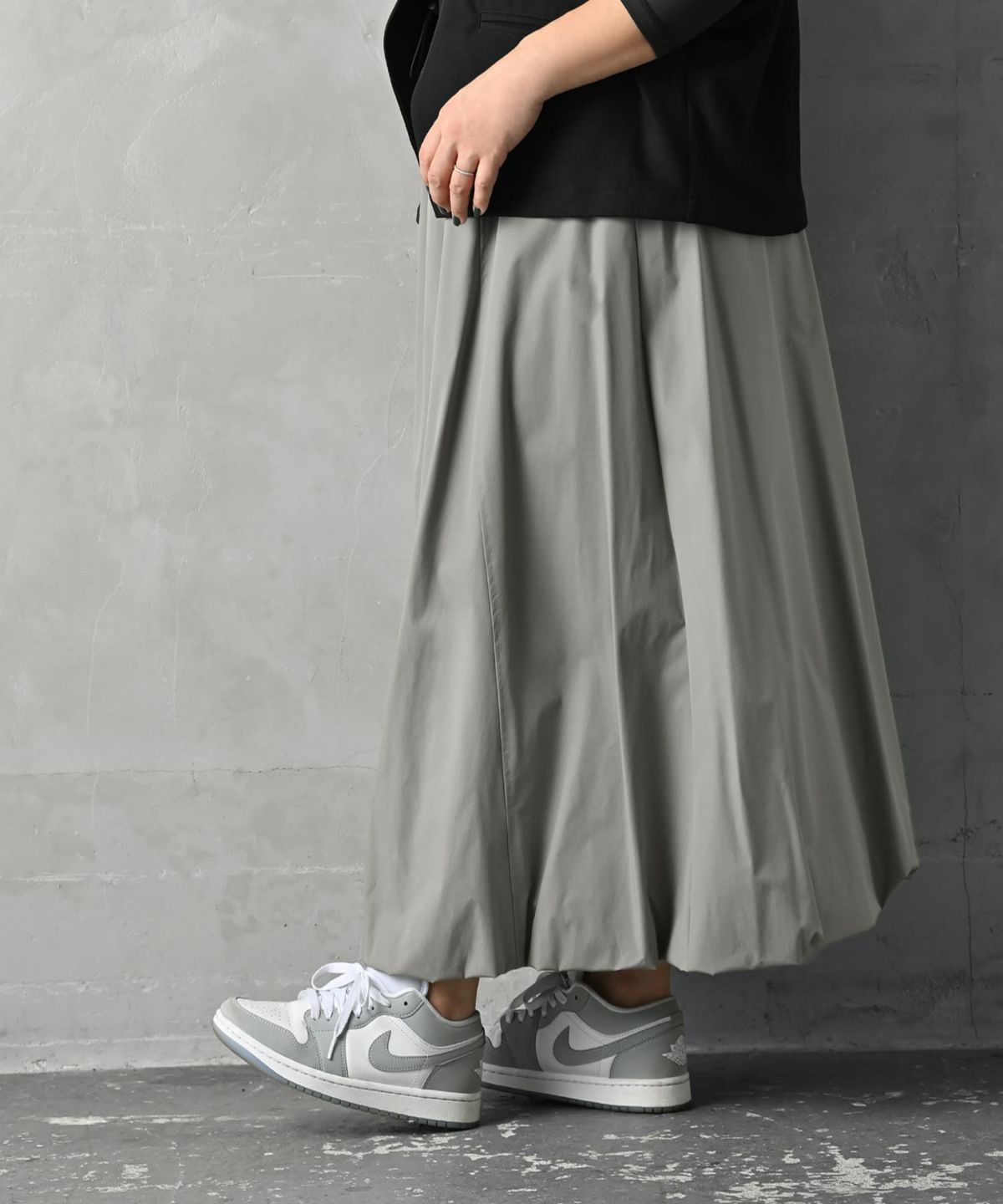 着用イメージ 163cm グレー