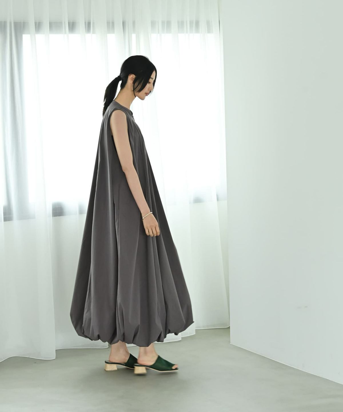 着用イメージ 170cm グレー