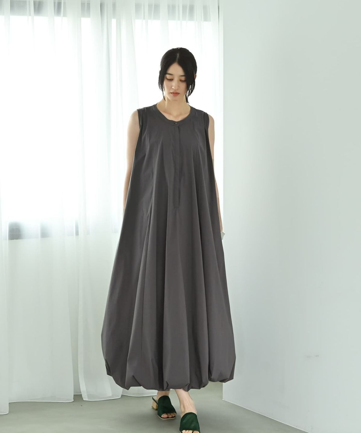 着用イメージ 170cm グレー