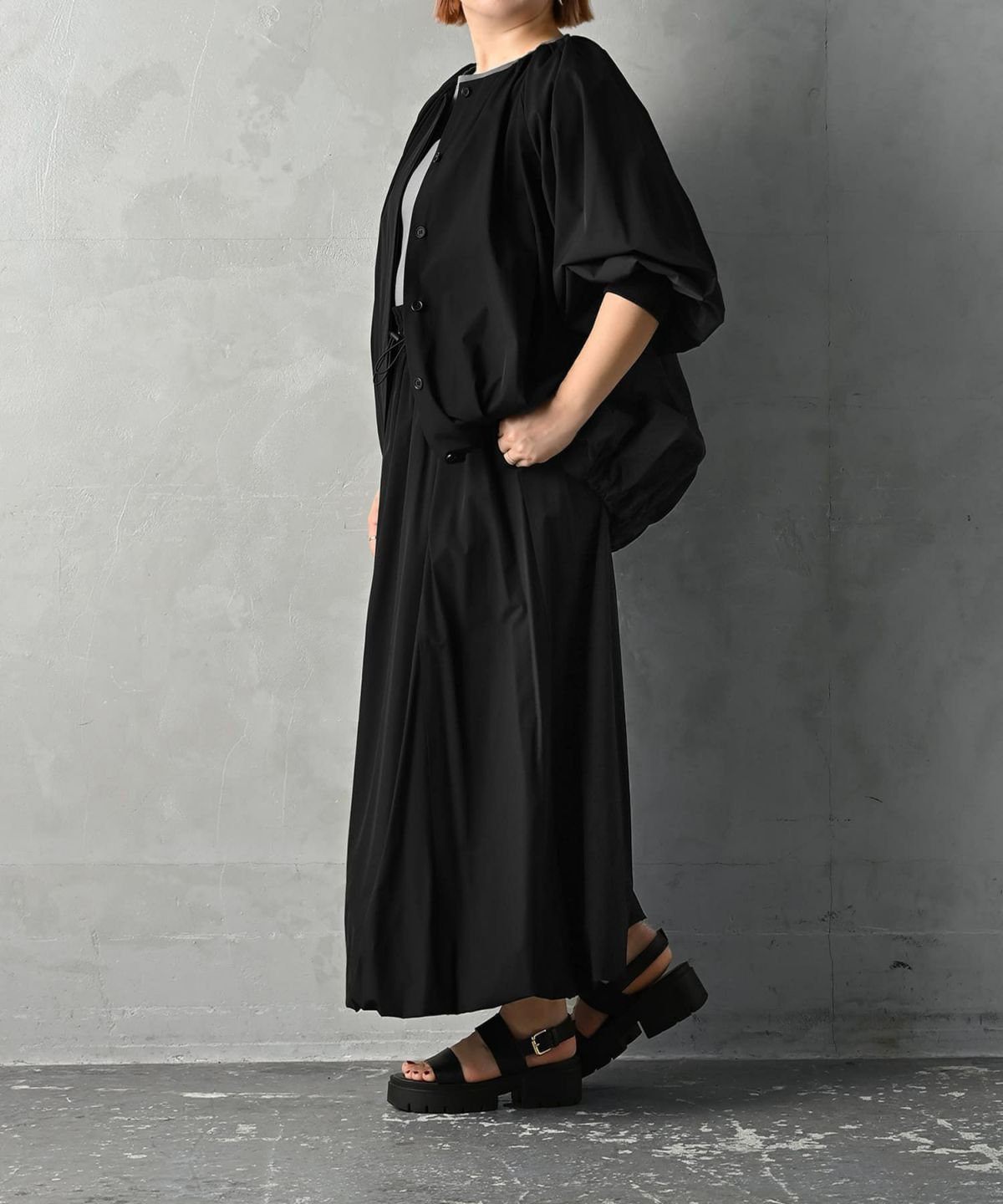 着用イメージ 163cm ブラック