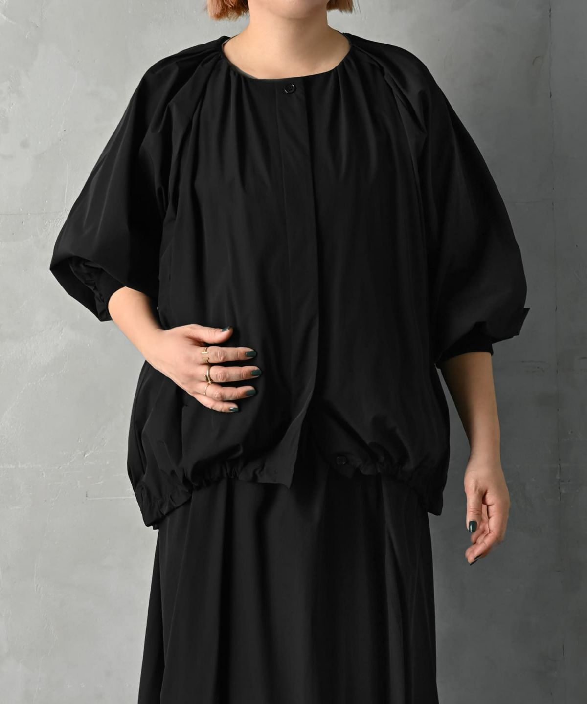 着用イメージ 163cm ブラック