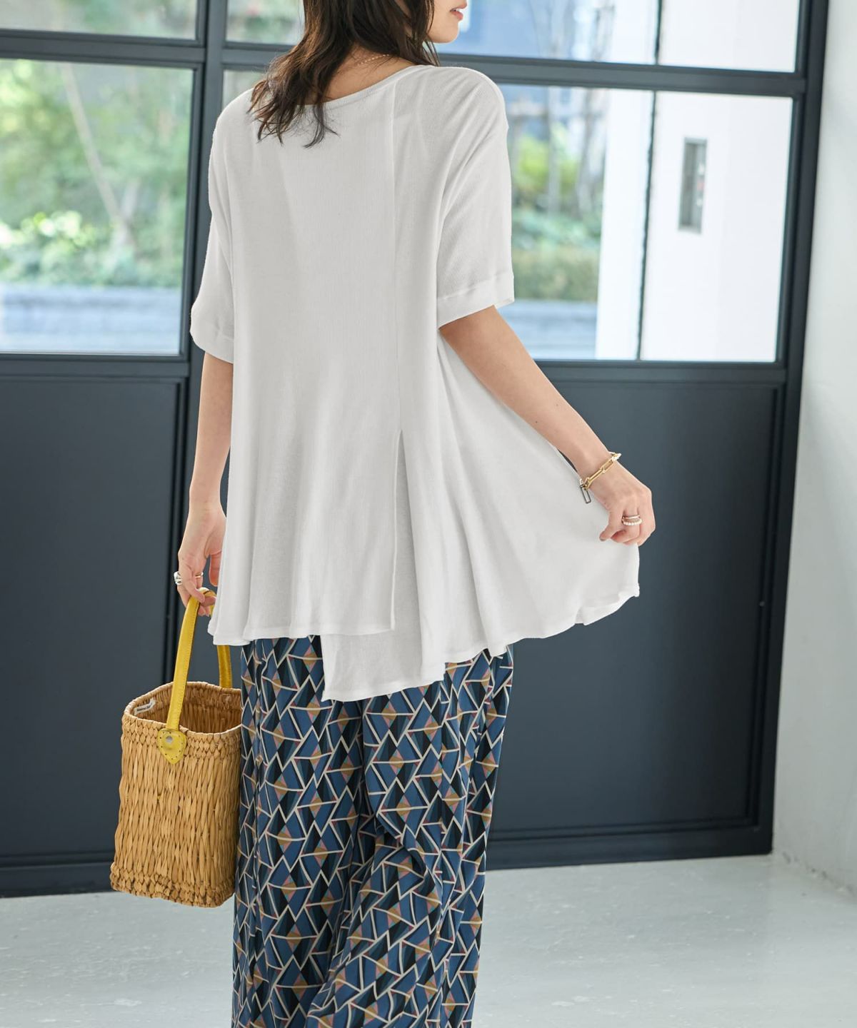 着用イメージ 167cm　ホワイト