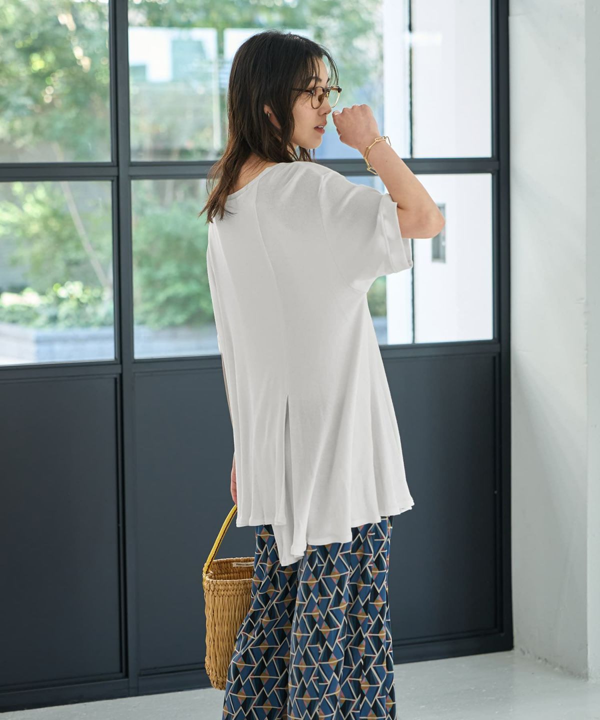 着用イメージ 167cm　ホワイト