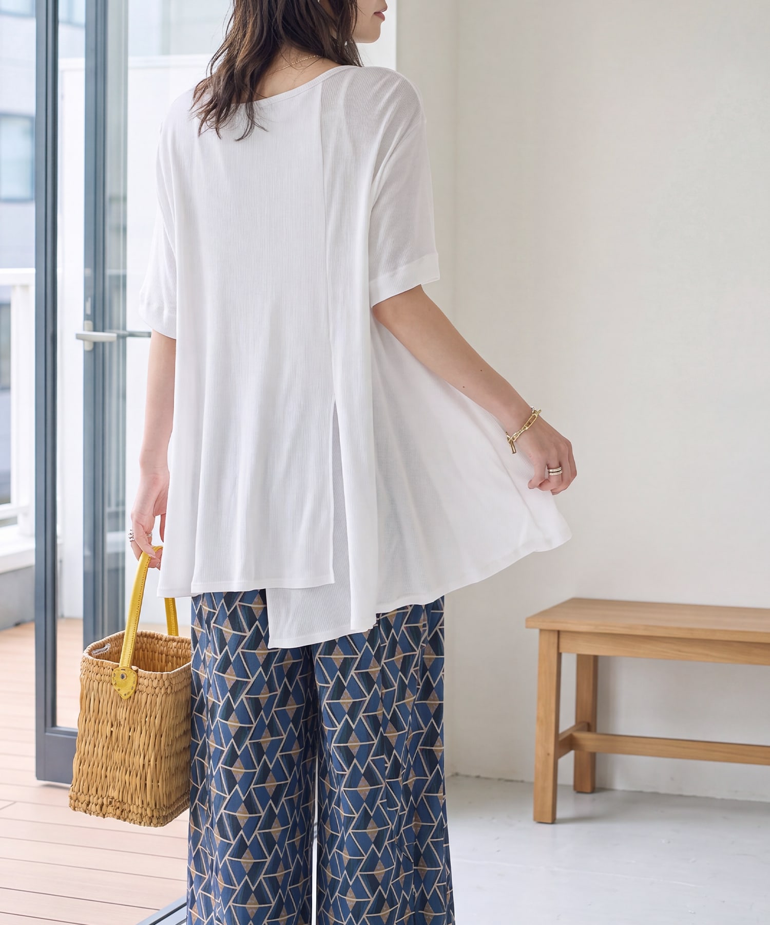 着用イメージ 167cm　ホワイト