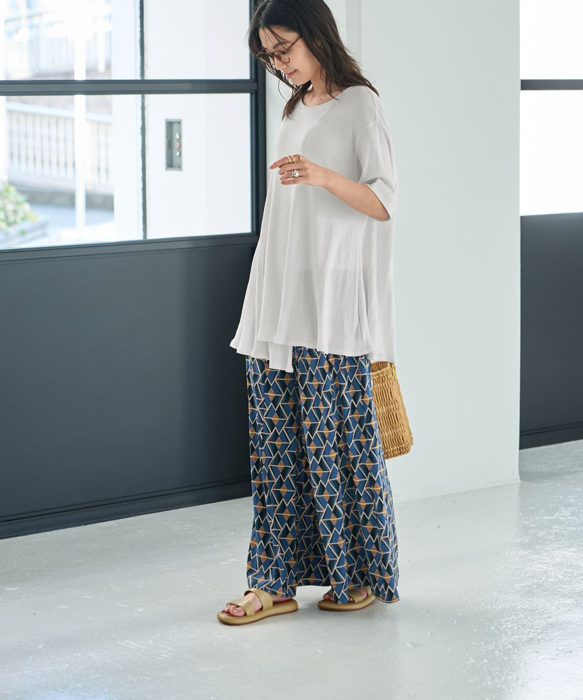 着用イメージ 167cm　ホワイト