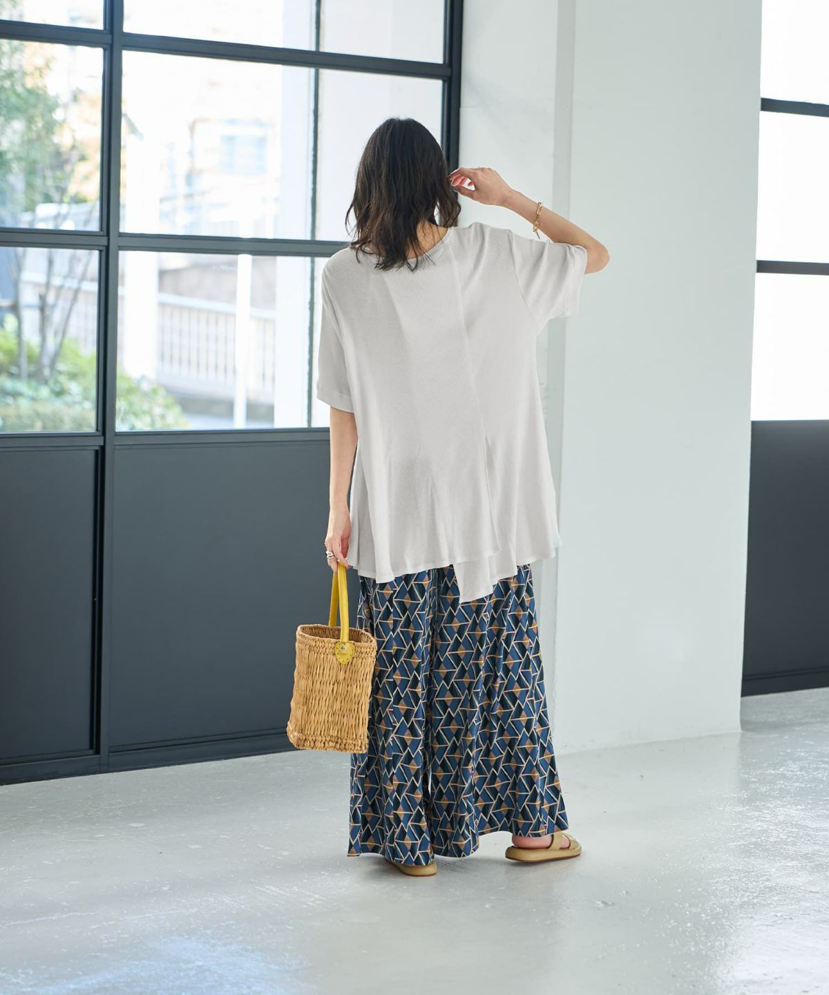 着用イメージ 167cm　ホワイト