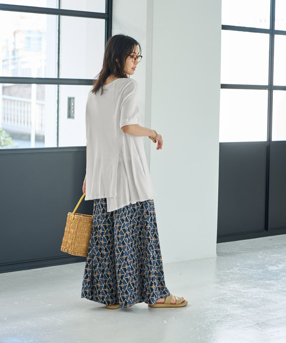 着用イメージ 167cm　ホワイト