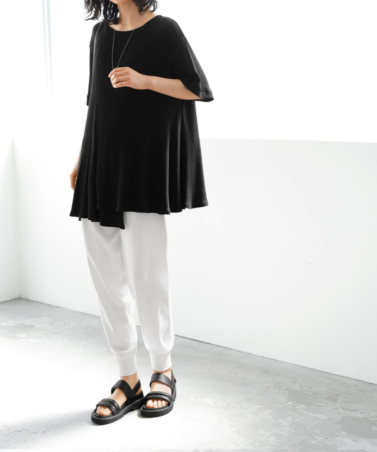 着用イメージ 167cm　ブラック