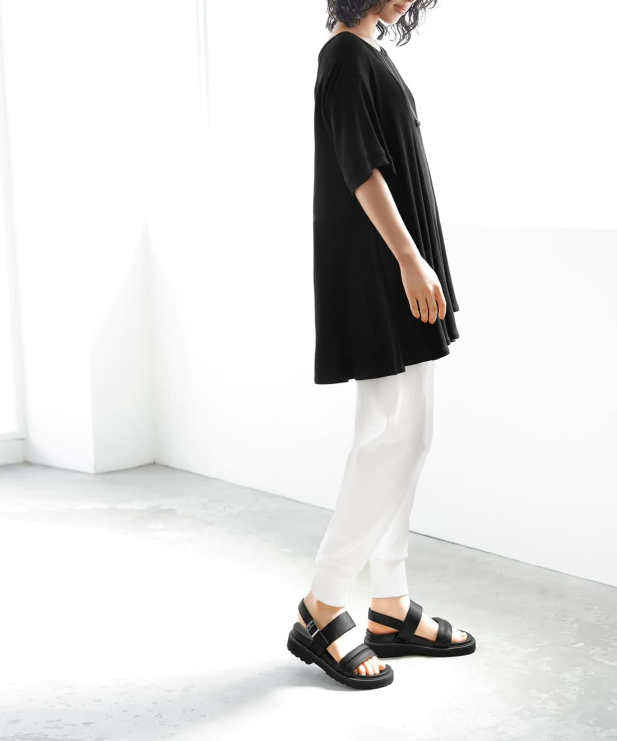 着用イメージ 167cm　ブラック