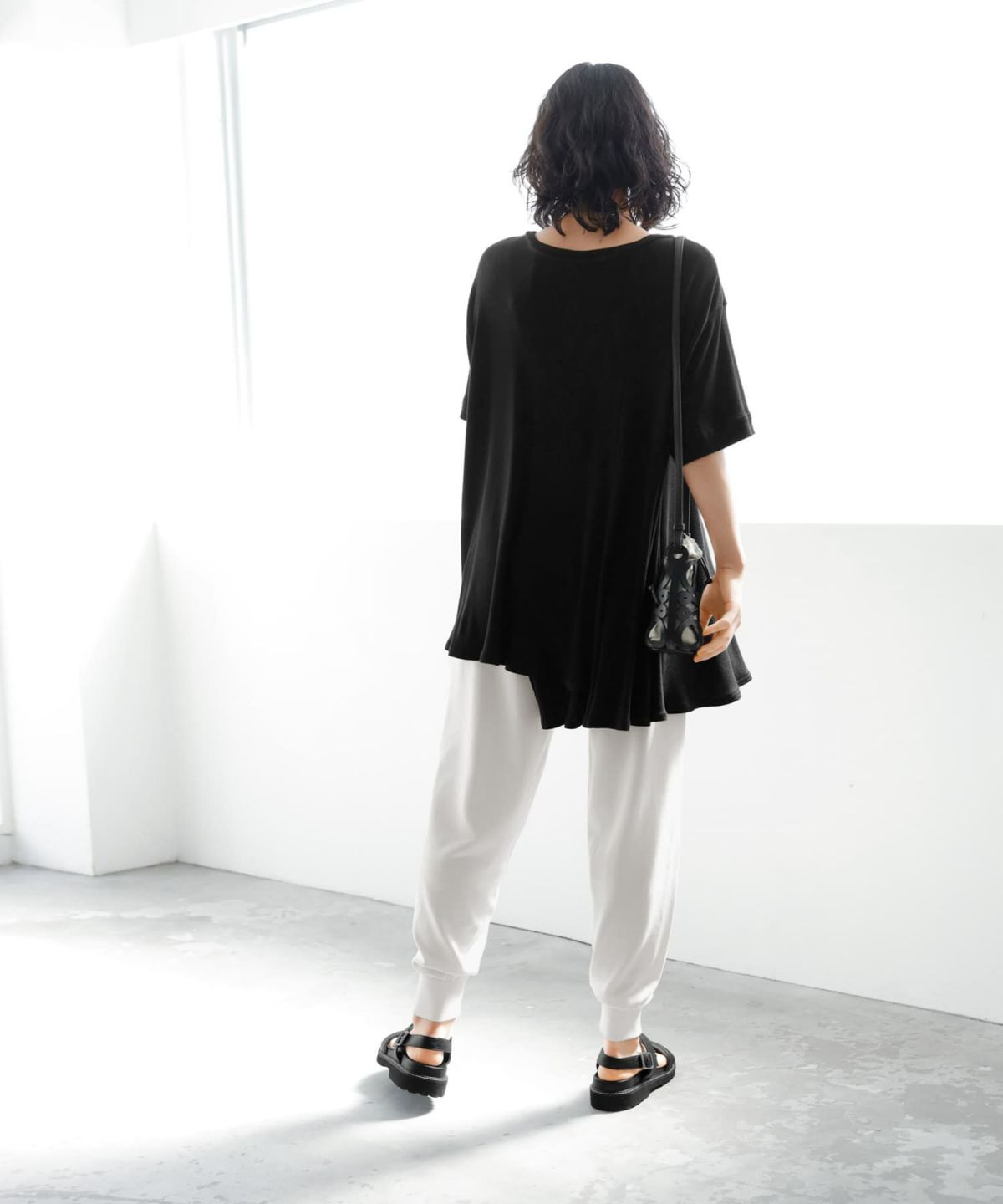 着用イメージ 167cm　ブラック