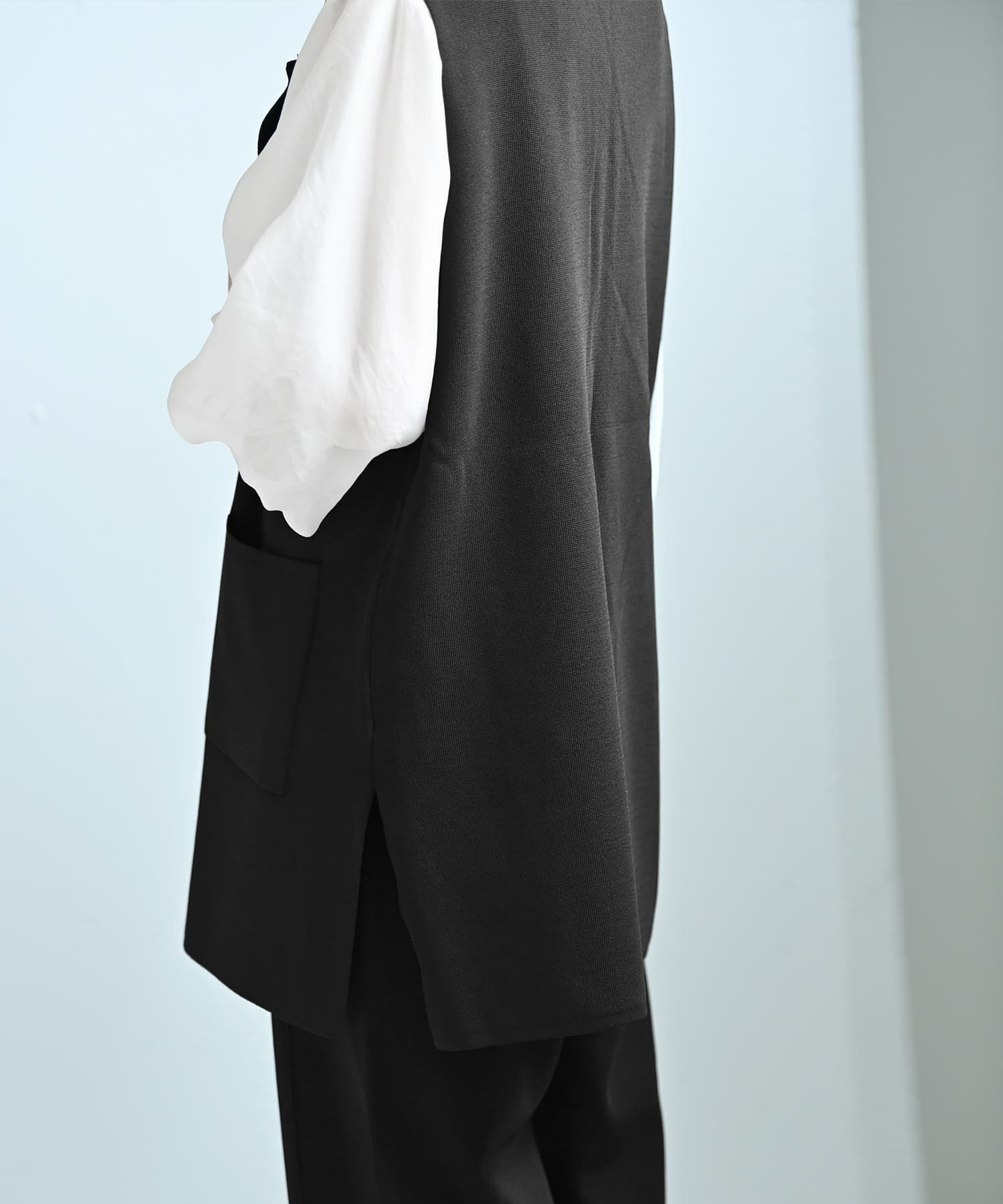 着用イメージ 172cm ブラック