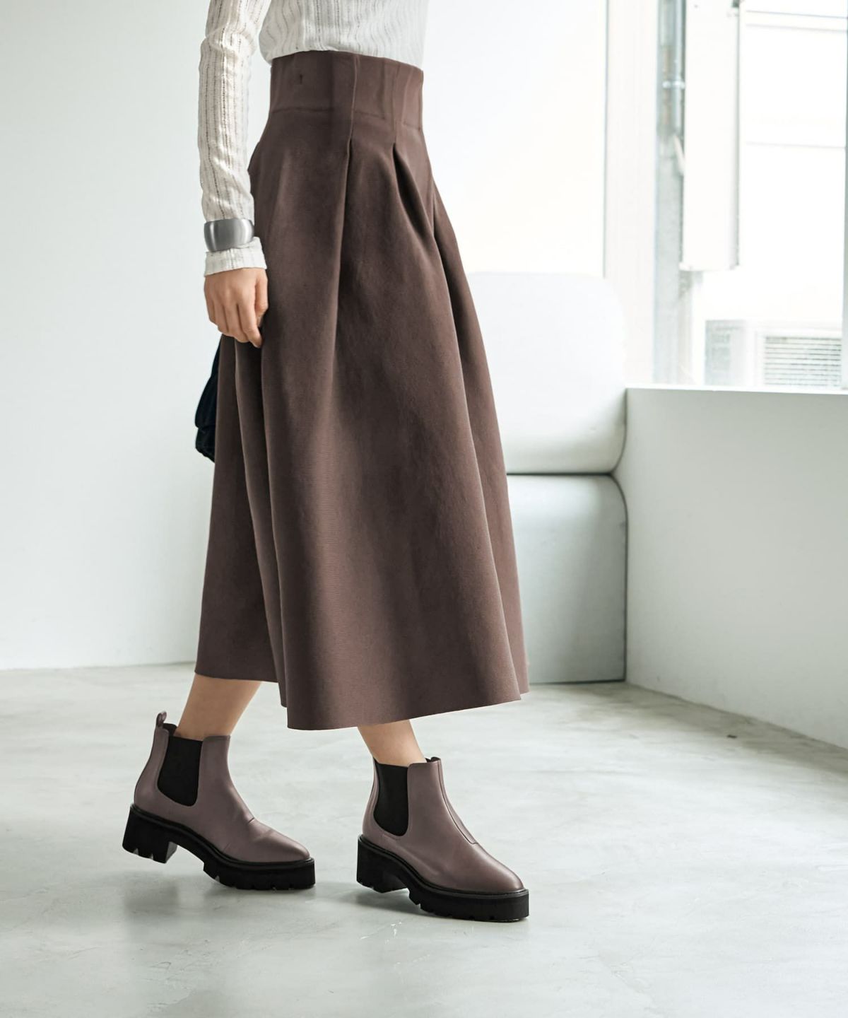 着用イメージ 166cm セピア