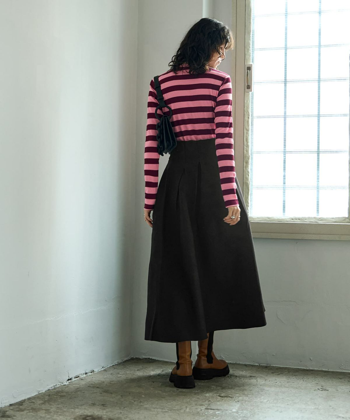 着用イメージ 167cm ブラック