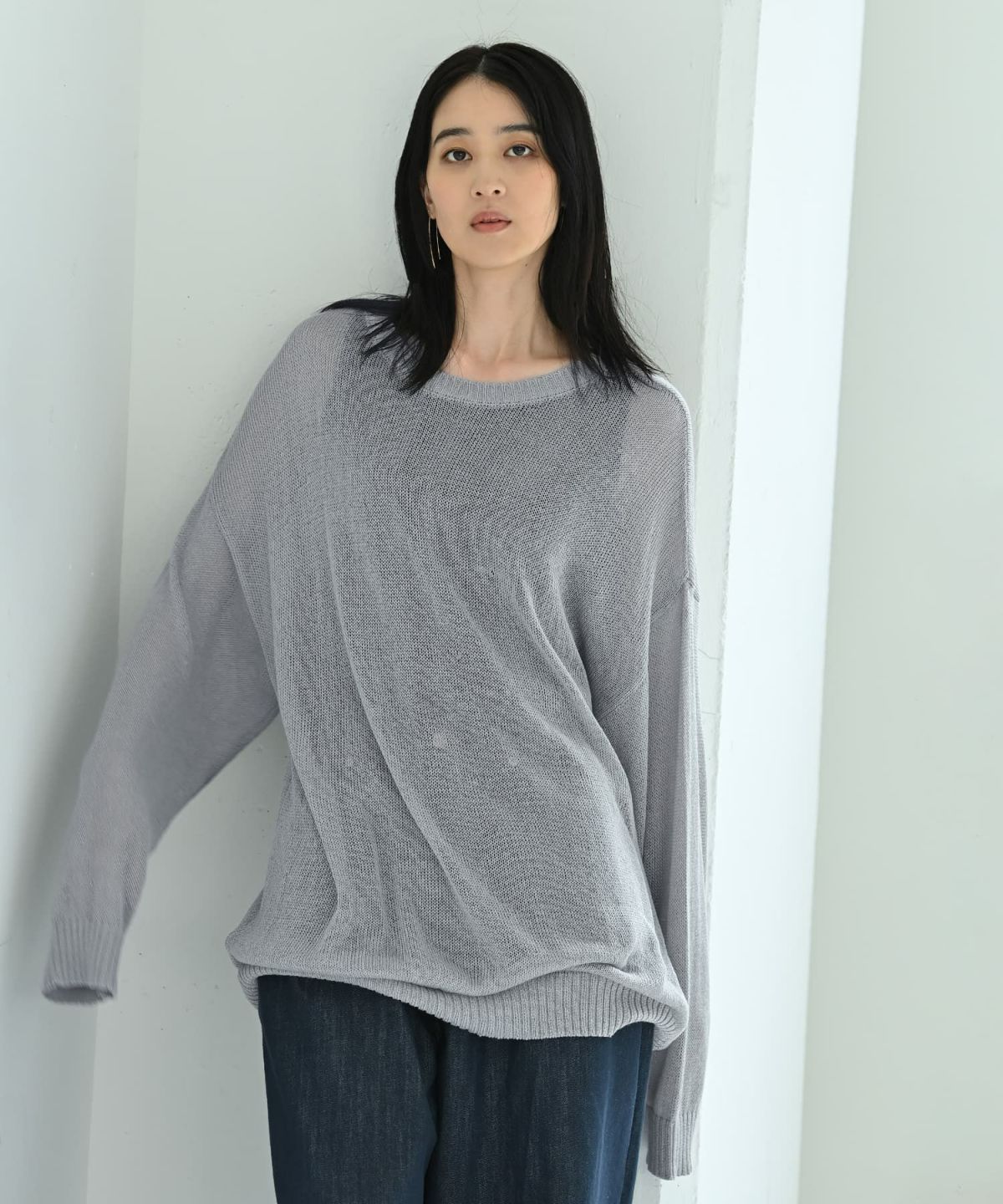 着用イメージ 170cm グレー