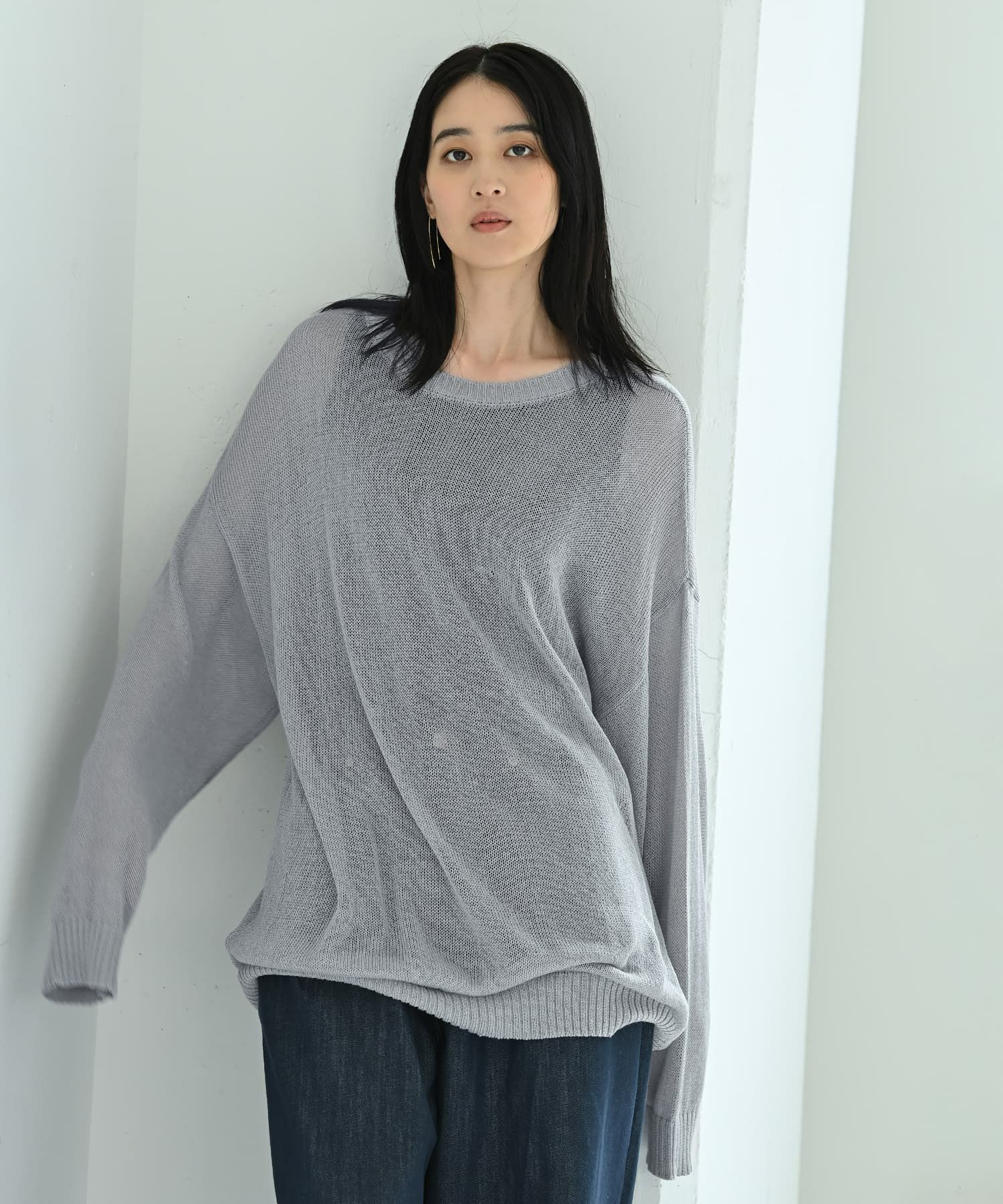着用イメージ 170cm グレー